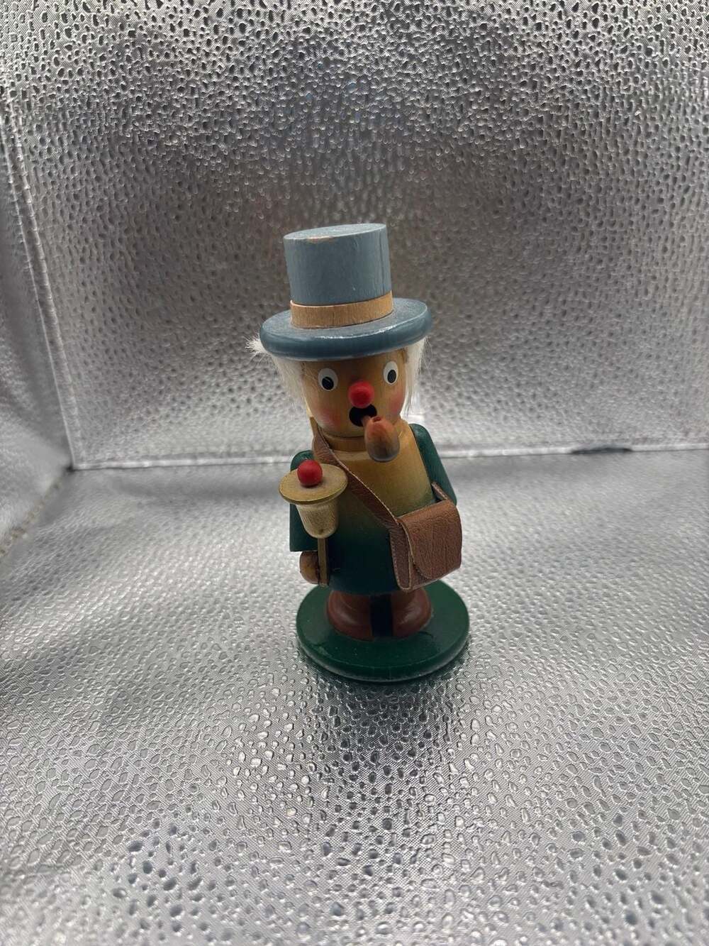 Vintage German Wooden Incense Smoker Figurine Toy Maker or Peddler